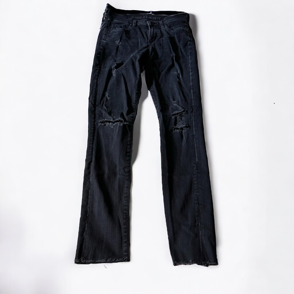 Citizens of Humanity Avedon Destroyed Skinny Jean in Washed Black - Picture 2 of 8